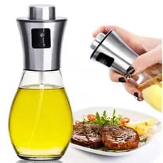 Pulverizador de Azeite Premium em Vidro para Cozinha, Borrifador para Óleo e Vinagre, Ideal para Saladas, Grelhar e Cozi