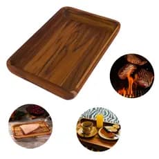Bandeja Churrasco Fruteira Café Da Manhã Petiscos Gamela Multiuso 47,5 x 31,5cm