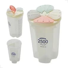 Pote Porta Condimentos 4 Divisórias 2500ml Multiuso Uso Diário Alimentos Grãos Lavanderia