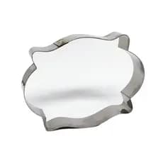 Cortador de biscoito em inox Placa Moldura 10,5x8cm