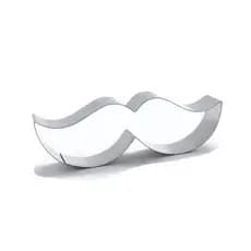 Cortador de biscoito em inox Bigode (9,5cm) Promoção