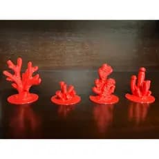 CORAIS ARTIFICIAIS PARA AQUARIO OU ENFEITE DE MESA COM BASE