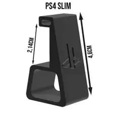 Suporte Playstation Ps4 SLIM Horizontal Pezinho Elevação Altura KIT COM 4