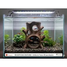 Enfeite Tronco Toca Esconderijo Aquario Peixes Tanque aquariofilia Atoxico