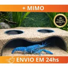 Caverna para Aquário  – Toca Gruta para Peixes Betta Camarões Doce e Marinho | Material Atóxico Resistente