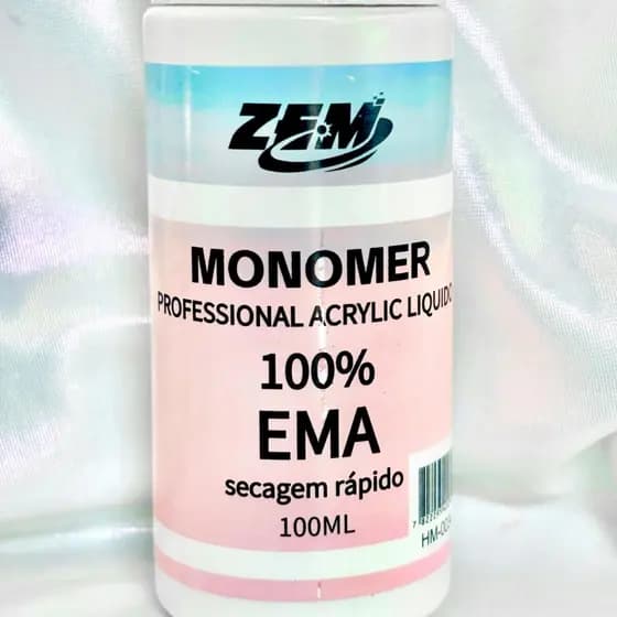 Monomer ZEM 75ml Líquido Acrílico  Porcelana Unhas