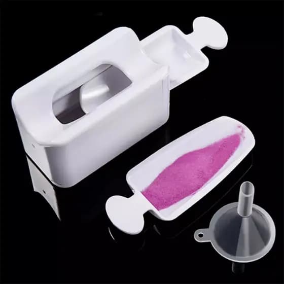 Reciclagem de Pó Gitter Com Bandeja Para Armazenamento de Glitter para Unha