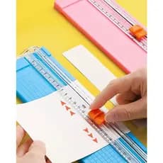 Guilhotina Cortador De Papel A4 22cm DUPLA LADO Portátil Fácil Manuseio Escritório Lâmina para álbum de recortes