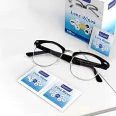 Kit 100/200/300 Lenços Flanela Umedecidos Antiembaçante Limpa Lentes Óculos Câmera Tela TV-626