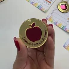 APLIQUE DE ACRÍLICO PARA CHAVEIRO DIA DOS PROFESSORES. KIT COM 10/15/25