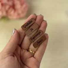 TAG COURINHO PERSONALIZADA PALAVRAS SORTIDAS KIT COM 10.