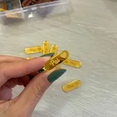 Tag Personalizada em Acrílico Espelhado Dourado - Pai.