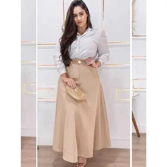 SAIA ALFAIATARIA FEMININA LONGA MODA EVANGÉLICA
