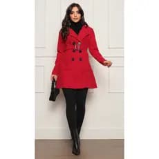 Blusa de Frio feminina Casaco Sobretudo Feminino Moletom Poliéster Flanelado com Botões e Cinto do M ao G3