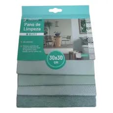 Kit 4 Panos De Luxo Em Microfibra e Poliéster Multiuso Cor E Estampa Sortido 30cm x 30cm Kehome