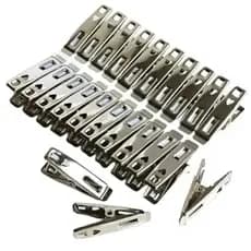 Kit Prendedor Pregador De Roupas E Embalagens em Aço Inox Resistente