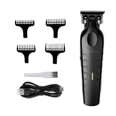 Máquina Aparador de Pêlo e Cabelo Profissional Recarregável Black Kapbom KM-3692