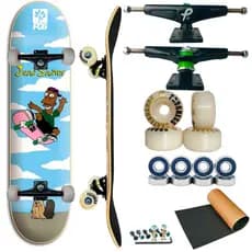 Skate montado Profissional Progress - PGS 8.0 Montado Aguenta até 130kg