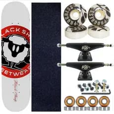Skate Profissional Black Sheep completo pronto para andar para todas as idades