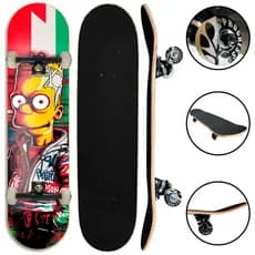 Skate semi profissional para todas as idades completo aguenta até 100kg
