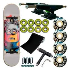 Skate Semi Profissional Premium Rolamento Abec 9 Com Chave Minion