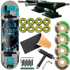 Skate Profissional Progress Completo Desmontado Com Chave de Manutenção