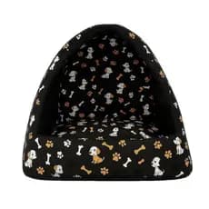 Cama pata Cachorro Caminha Iglu Pet para cães e Gatos Caminha de cachorro toca Tamanhos P M G - Com zíper fácil lavagem