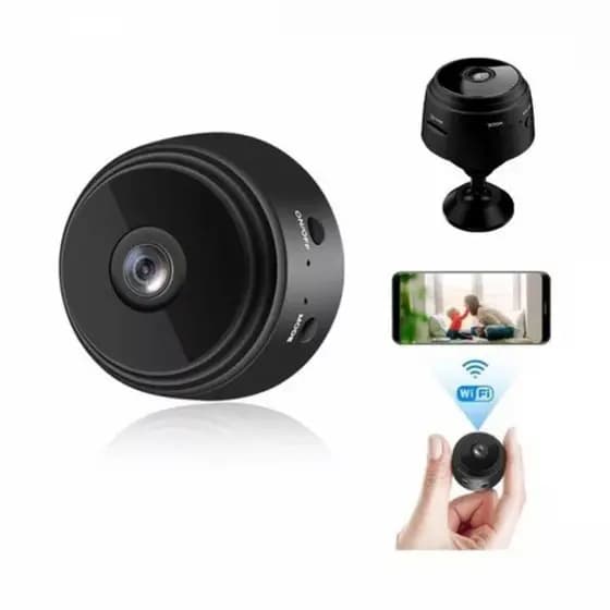 Câmera Espiã Mini HD Wi-Fi com Sensor de Presença, Visão Noturna e Suporte de Encaixe✨✨