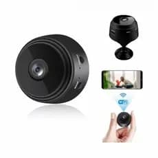 Câmera Espiã Mini HD Wi-Fi com Sensor de Presença, Visão Noturna e Suporte de Encaixe✨✨