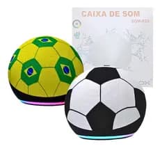 Caixa De Som Bluetooth 5W Formato Bola de Futebol TWS T&Z SOM-023