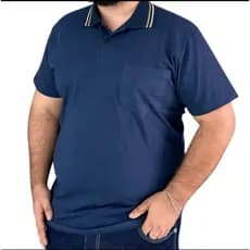 CAMISETA MASCULINA PLUS SIZE GOLA POLO NO ALGODÃO PREMIUM TAMANHOS