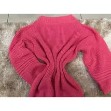 Blusa Feminina/ Suéter Feminino de Tricot Gola Redonda - Blusa de Frio 001