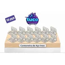 Cantoneira de aço 4 furos madeiras mdf móveis