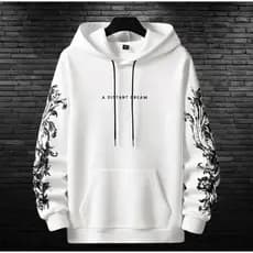 Moletom Fechado Estampado Capuz Agasalho Moda Streetwear Blusa A Distant Dream Manga Longa Flanelado