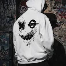 Moletom Sorriso Streetwear Flanelado Blusa De Frio Algodão Canguru Agasalho Manga Comprida