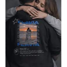 Moletom Personalizado Foto Nome Casal Blusa De Frio Namorada Agasalho Namorados ENVIE FOTOS NO CHAT