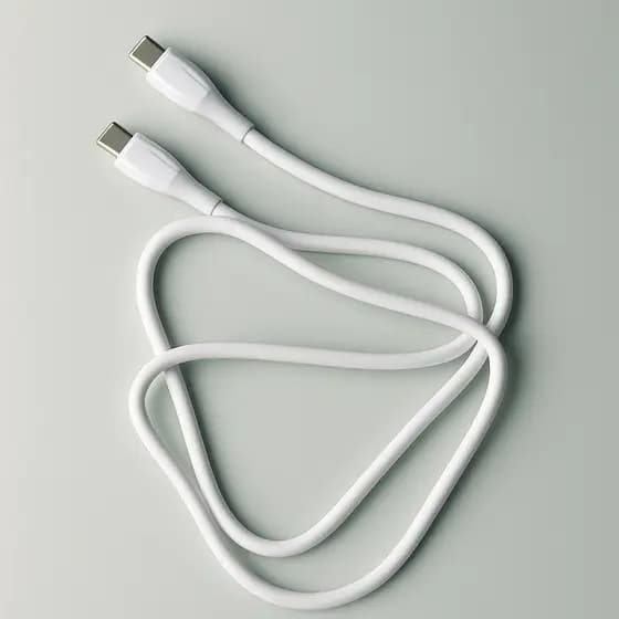 Cabo Turbo Tipo C- Tipo C Dois Lados Para Cabo De Carga Rápida Cabo 65W Transmissão De Dados Cabo Não Arrebenta
