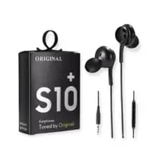 Fone De Ouvido S10+ Saída P2 Intra Auricular Bass Grave Celular Smartphone Preto
