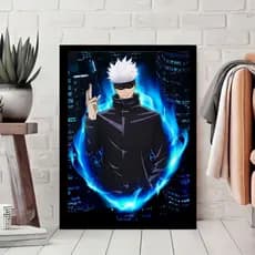 plaquinhas decorativas - Satoro Gojo - animes - Jujutsu Kaisen