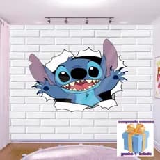 Papel de Parede Adesivo  Stitch Decoração Fácil para Quarto Infantil  m²