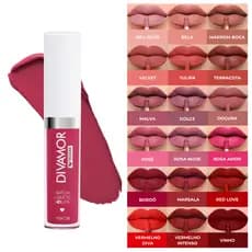 Batom Líquido Matte HD Lips Divamor