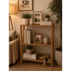 Estante Pequena Sapateira Livreiro Estilo Industrial Prateleira Aparador Buffet sala Cozinha Quarto Decoração Nature