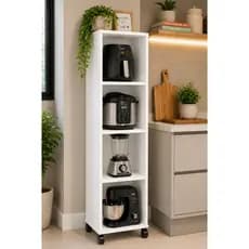 EXCLUSIVIDADE Estante Armário Multiuso Torre Quente Cozinha Forno Air Fryer Organizador Prateleira Sala Banheiro Rodas