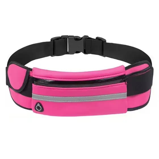 Pochete Corrida Bolsa Celular Treino Exercícios Impermeável Slim Cor:Rosa