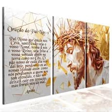 Quadro Decorativo Sala Santa Ceia Jesus Cristo Cruz Religioso Discípulos