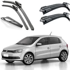 Kit Limpador De Parabrisa Silicone Chuva Gol G6 2013 A 2016