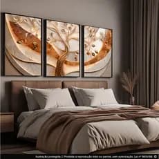 Quadros Decorativo Sala Quarto Abstrato Moderno Luxo Decoração Ambiente Alta Resolução