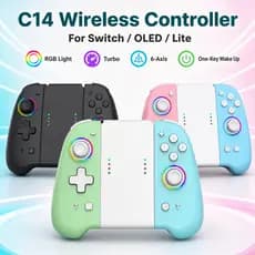 VILCORN Controle Joypad Para Nintendo Switch Gamepad/OLED Joysticks Animal Con Com Cruzamento Personalizado everdrive