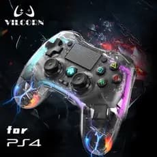 Controle De Jogo BT RGB Sem Fio Vibração Elite Remoto Joystick Gamepad Para PS5 PS4/Slim/Pro PC Console Joysticks