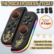 VILCORN Joy-2 Joypad Para Nintendo Switch/Lite/Oled Con Zelda Joystick PC Yuzu Controlador De Dupla Vibração